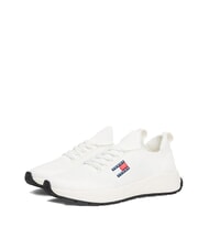 TOMMY HILFIGER THJ KNITTED Adidași din material textil ecru - Pantofi bărbați - 1