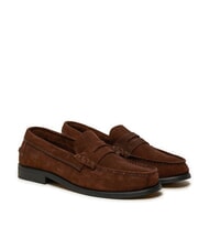 TOMMY HILFIGER CLASSIC HILFIGER Mocasini din piele &icirc;ntoarsă maro - Pantofi bărbați - 1