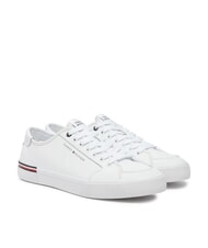 TOMMY HILFIGER CORE CORPORATE Adidași din piele alb - Pantofi bărbați - 1