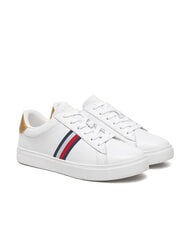 TOMMY HILFIGER ESSENTIAL COURT Teniși din piele pentru femei alb - Pantofi femei - 1