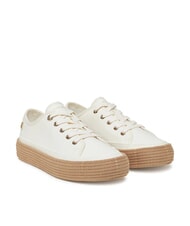 TOMMY HILFIGER TH Teniși epadrile din p&acirc;nză alb antic - Pantofi femei - 1