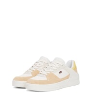TOMMY HILFIGER BASKET MIX Adidași pentru femei pietricică albă/argiloasă antică - Pantofi femei - 1