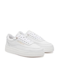 TOMMY HILFIGER MODERN COURT Teniși din piele cu platformă alb - Pantofi femei - 1