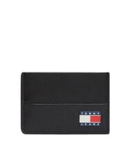 TOMMY HILFIGER TJ HERITAGE LEATHER Suport plat pentru carduri negru - Portofele bărbați - 1