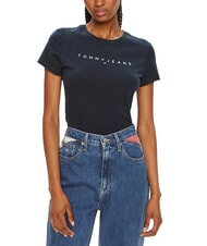 TOMMY HILFIGER SCRIPT LOGO Tricou cu m&acirc;necă scurtă bleumarin noapte &icirc;ntunecată - tricou - 1