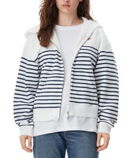 TOMMY HILFIGER SCRIPT LOGO Hanorac cu fermoar integral din bumbac - Hanorace pentru femei