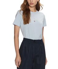 TOMMY HILFIGER MODERN SCRIPT Tricou din bumbac cu imprimeu albastru răcoros - tricou - 1