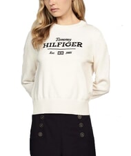 TOMMY HILFIGER TH Pulover cu guler rotund și logo - Pulovere pentru femei