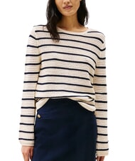 TOMMY HILFIGER POINTELLE CROCHET Pulover ușor cu dungi - Pulovere pentru femei