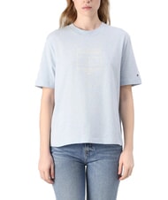 TOMMY HILFIGER OUTLINE FLAG TEE Tricou cu m&acirc;necă scurtă, croială regulată gheață albastră heather - tricou - 1