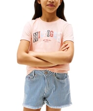 TOMMY HILFIGER KIDS BIMBA Tricou cu m&acirc;necă scurtă și imprimeu - Tricou copil