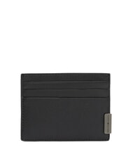 TOMMY HILFIGER TH HARDWARE Suport card din piele negru - Portofele bărbați - 1