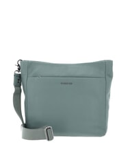 MANDARINA DUCK MELLOW LEATHER Geantă de umăr, piele verde aisberg - Genți femei - 1