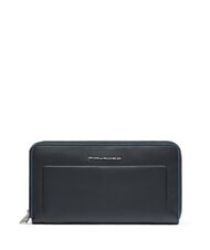 PIQUADRO ATLAS Portofel din piele cu fermoar nero2 - Portofele femei - 1