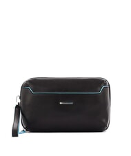 PIQUADRO BLUE SQUARE Husă din piele pentru carduri negru - Portofele bărbați - 1