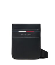TOMMY HILFIGER TH FOUNDATION Geantă mică plată din nailon negru - Genți de umăr bărbați - 1