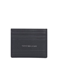 TOMMY HILFIGER TH BUSINESS Port card plat din piele saffiano - Portofele bărbați