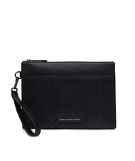 TOMMY HILFIGER TH MONOGRAM Geantă clutch bărbătească cu manșetă negru - Truse de toaletă - 1