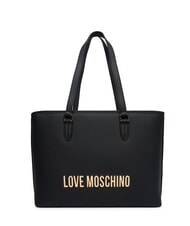LOVE MOSCHINO BOLD LOVE Geantă de cumpărături de umăr negru - Genți femei - 1