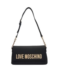 LOVE MOSCHINO BOLD LOVE Geantă de umăr cu inserție de lanț negru - Genți femei - 1