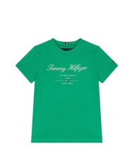 TOMMY HILFIGER TH KIDS Tricou cu m&acirc;necă scurtă pentru copii cu imprimeu - Tricou copil