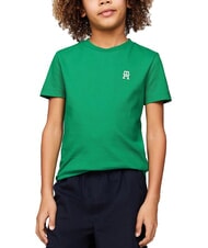 TOMMY HILFIGER TH KIDS Tricou cu m&acirc;necă scurtă și emblemă cu logo - Tricou copil