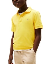 TOMMY HILFIGER TH KIDS Tricou polo cu m&acirc;necă scurtă din bumbac fructul carambolei galbene - Tricou copil - 1