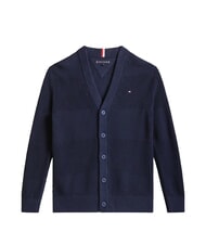 TOMMY HILFIGER TH KIDS Cardigan din bumbac pentru copii bleumarin noapte &icirc;ntunecată - Pulovere pentru copii - 1