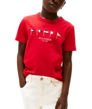 TOMMY HILFIGER TH KIDS Tricou din bumbac cu m&acirc;necă scurtă - Tricou copil