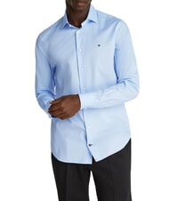 TOMMY HILFIGER TH  Cămașă cu m&acirc;necă lungă culoare personalizată albastru deschis - Cămăși pentru bărbați - 1