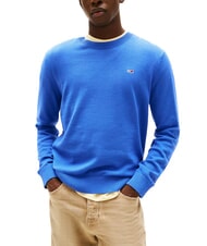 TOMMY HILFIGER TH JEANS Pulover cu guler rotund din bumbac - Pulovere pentru bărbați