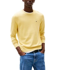 TOMMY HILFIGER TH Pulover cu guler rotund și micro-logo - Pulovere pentru bărbați