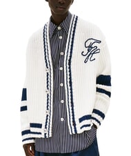 TOMMY HILFIGER TH Cardigan din bumbac cu nasturi - Pulovere pentru bărbați