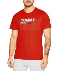 TOMMY HILFIGER TH JEANS Tricou cu m&acirc;necă scurtă și imprimeu - tricou