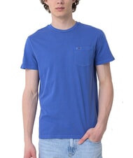 TOMMY HILFIGER TH JEANS Tricou cu m&acirc;necă scurtă și buzunar vreme albastră - tricou - 1