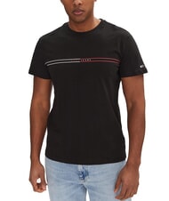 TOMMY HILFIGER TH JEANS Tricou cu imprimeu grafic negru - tricou - 1