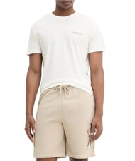 TOMMY HILFIGER TH JEANS Tricou cu m&acirc;necă scurtă și imprimeu grafic ecru - tricou - 1