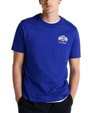 TOMMY HILFIGER TH Tricou cu m&acirc;necă scurtă și stemă albastru pană - tricou - 1