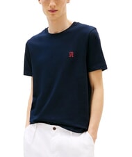 TOMMY HILFIGER TH Tricou cu logo monogramă cerul deșertului - tricou - 1
