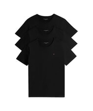 TOMMY HILFIGER TH 3 tricouri de lenjerie intimă cu m&acirc;necă scurtă negru/negru/negru - tricou - 1