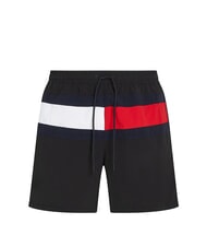TOMMY HILFIGER TH Pantaloni scurți de baie cu logo-ul steagului negru - Costume de baie - 1