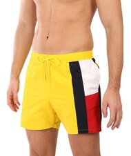 TOMMY HILFIGER TH Boxer de &icirc;not cu steag lateral gălbenele galbenă - Costume de baie - 1