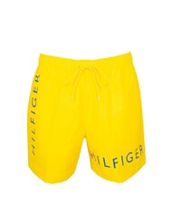 TOMMY HILFIGER TH Pantaloni scurți boxer cu imprimeu logo galben viu - Costume de baie - 1