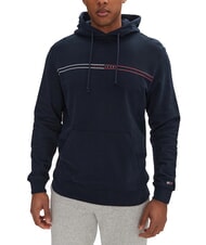 TOMMY HILFIGER TH JEANS Hanorac cu buzunar și glugă bleumarin noapte &icirc;ntunecată - hanorace - 1