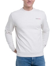 TOMMY HILFIGER TH JEANS Hanorac cu guler rotund din bumbac marnă de ovăz htr - hanorace - 1
