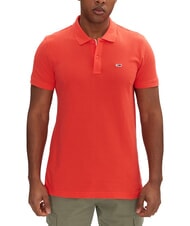 TOMMY HILFIGER TH JEANS Tricou polo cu m&acirc;necă scurtă și steag - maiou Polo
