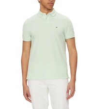TOMMY HILFIGER TH Tricou polo cu m&acirc;necă scurtă, croială regulată verde opal - maiou Polo - 1