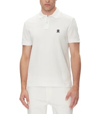 TOMMY HILFIGER TH Tricou polo cu m&acirc;necă scurtă și broderie cu monogramă - maiou Polo