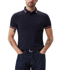TOMMY HILFIGER TH TIPPED Tricou polo cu m&acirc;necă scurtă, croială slim fit cerul deșertului - maiou Polo - 1