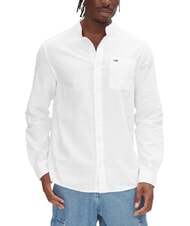 TOMMY HILFIGER TH JEANS Cămașă cu guler mandarin din amestec de in ecru - Cămăși pentru bărbați - 1